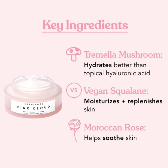 New Herbivore Pink Cloud Soft Moisture Cream - Picture 4 of 5